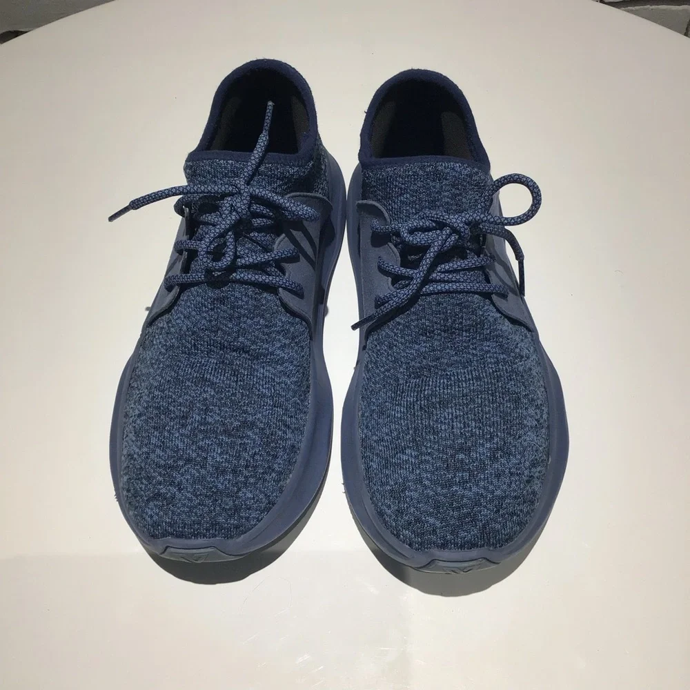 Vessi Everyday Stylish Blue Knit Sneakers Size 10W - Picture 4 of 7